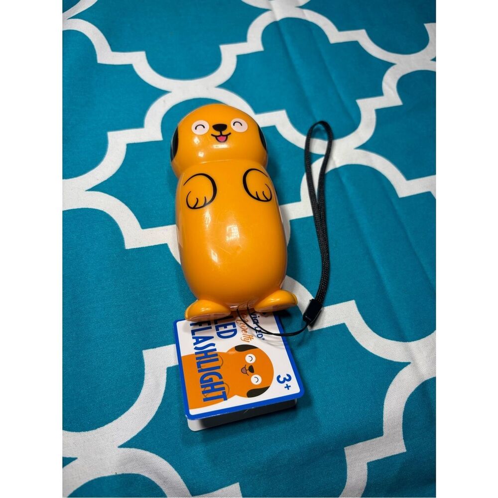 New Cute Orange Puppy LED Flashlight Novelty